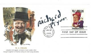 Comedian Richard Pryor Signed Wc Fields Fdc Cover Actor Emmy & 5 Grammy Movies