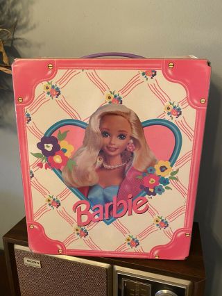 1997 Barbie Doll Fashion Trunk Carrying Case By Tara Toy Corp.