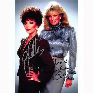 Joan Collins & Linda Evans - Dynasty (75499) - Autographed In Person 8x10 W/