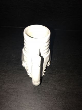 Vintage Frankoma Tri Cone Drill Bit Mug C15 Oil Driller Collector Cup White 3