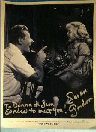 Susan Gordon Hand Signed 8x10 Photo Black And White Danny Kaye