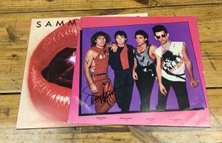 Sammy Hagar Signed Album Insert Lp W/ Nm Record Van Halen