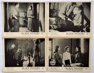 Black Memory [1947] Ambassador Films Lobby Cards Michael Atkinson Myra O 