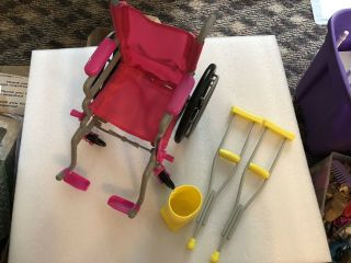 My Life As,  All American Girl Doll Wheelchair Crutches And Cast Set