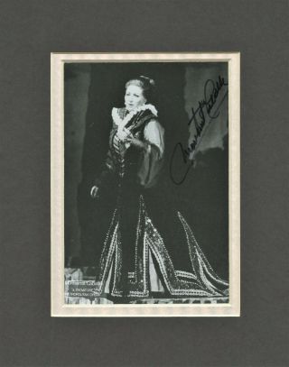 Montserrat Caballe Signed Photo