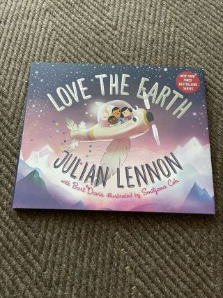 Julian Lennon Book Love The Earth Signed (son Of John Lennon) 2019 Hardcover