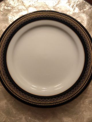 5 Legacy By Noritake Vienna 2796 White/cobalt Gold Trim Salad Plate