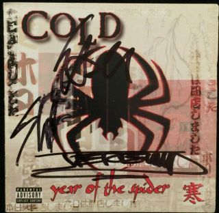 Cold Band Signed Cd Booklet Autograph Scooter Ward Year Of The Spider