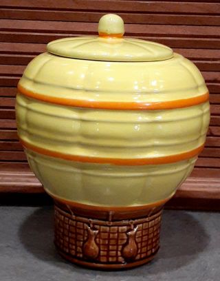 Vintage Mccoy Hot Air Balloon Cookie Jar 353 Made In The Usa