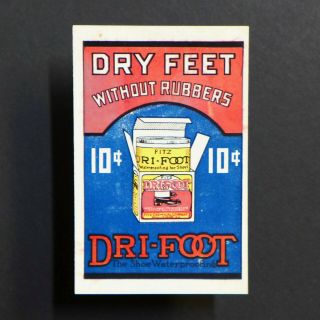 Poster Stamp Usa 1914 Fitz Dri - Foot Advertising Label • Cinderella