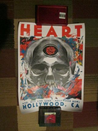 Heart Band Poster Ann & Nancy Wilson Hollywood Bowl