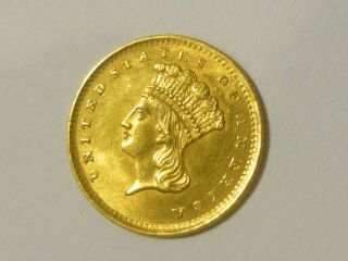 1856 $1.  00 Princess Large Head Gold Dollar Type 3