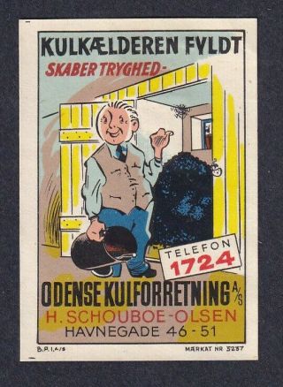Denmark Poster Stamp KulkÆlderen Coal Odense
