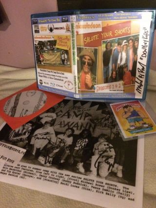 Autographed Salute Your Shorts Cast Photo/donkeylips Gpk Parody Card & Bluray