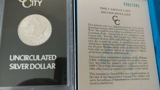 1883 Cc Gsa Uncirculated Morgan Silver Dollar And Coin