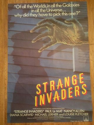 Strange Invaders 1983 British Horror Film Poster Nancy Allen