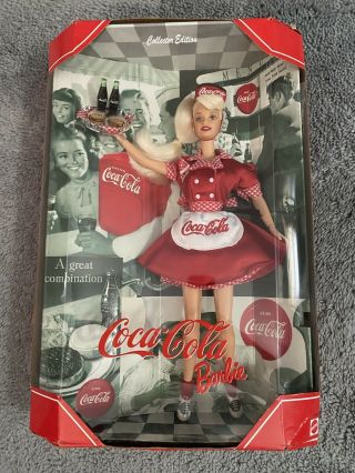 1998 Coca Cola Barbie Doll Collector Edition Mattel