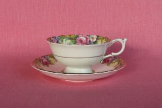 Paragon " Tapestry Rose " Fine Bone China Tea Cup & Saucer By Appointment To Queen