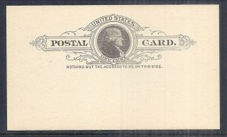 1886 Us Ux9 Postal Card - 1 Cent Jefferson - Post Office Fresh