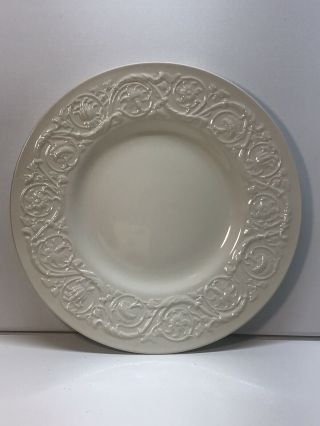 Wedgwood Of Etruria & Barlaston Patrician Cream Embossed Dinner Plate (2)