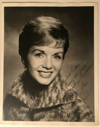 Debbie Reynolds Very Early Signed 8x10 Photo For Two Apparent Friends