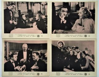 History Is Made At Night 1937 Lobby Cards Charles Boyer Jean Arthur Colin Clive