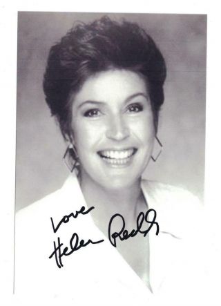 Helen Reddy Signed Autographed 4 X 6 Photo Actress Singer