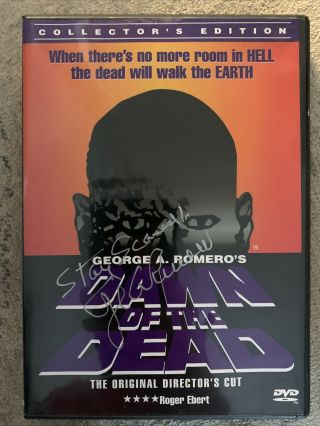 George A.  Romero Authentic Signed Dawn Of The Dead Dvd - Director 