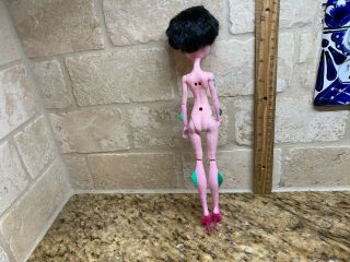Monster High Create A Dragon Girl Pink Nude Doll 2011 Mattel 1 wig 3