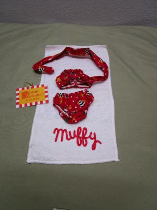 Muffy Vanderbear Day At The Beach Outfit And Towel 1990