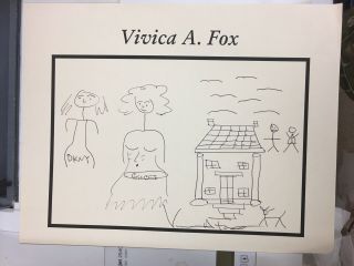 Vivica A Fox Drawing Hand Signed Autographed 8 X 11 W/coa