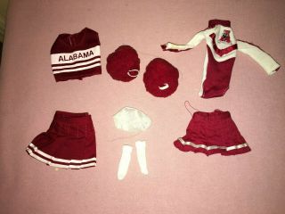 Barbie Alabama Crimson Tide Cheerleader Outfits - 2 Previously Worn