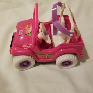 Barbie Kelly Doll Motorized Power Wheel Jeep And Makes Sound And Moves