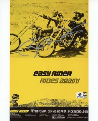 Peter Fonda Easy Rider 8x10 Photo Signed Autographed