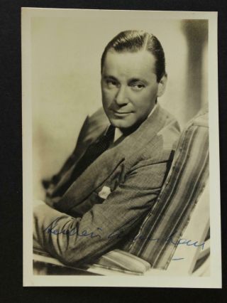 Herbert Marshall (1890 - 1966) (murder The Fly) Autograph 5 X 7 Photo