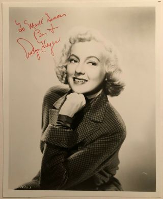 " Gwtw " Actress Evelyn Keyes Signed 8x10 Photo
