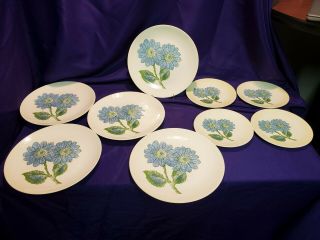 Set Of 9 Homer Laughlin Plates,  5 10 " And 4 7 " Plates.