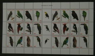 2009 Birds Wildlife Complete Sheet Vf Mnh Nederland Antillen Bk130.  15 0.  99$