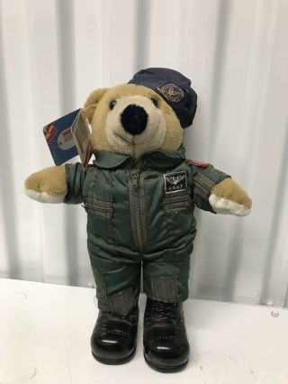 1994 J.  J.  Wind Patriot Teddy Bear United States Air Force Usaf Nos Nwt