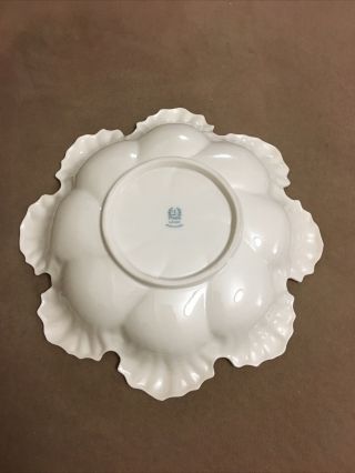 Vintage Lenox White Ivory Scalloped Oyster Plate 10.  5” Made In USA. 2