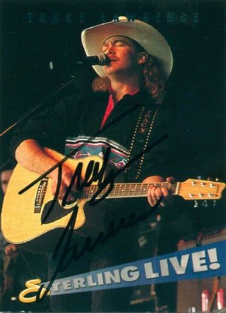 Tracy Lawrence - Autographed Trading Card