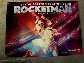 Rocketman 2019 Taron Egerton Is Elton John,  Uk Quad Movie Poster