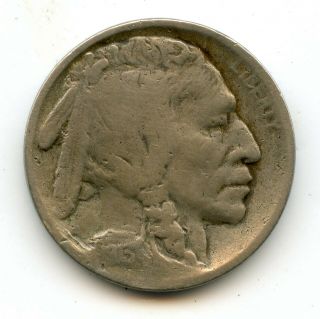 Key Date 1913 - S Type 2 Buffalo Nickel - Date Plainly Identifiable