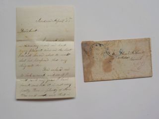 Civil War Letter 1864 Death Abraham Lincoln Arrest John Wilkes Booth Look A Like