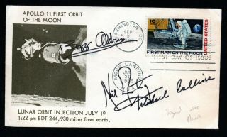 U.  S.  A.  Apollo 11 First Day Cover Signed By Apollo 11 Crew
