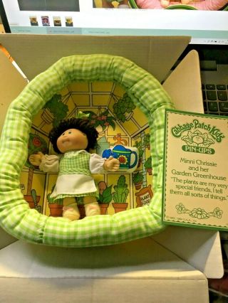 Cabbage Patch Kids Pin Ups Minni Chrissie And Her Garden 3934 Coleco