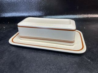 Lenox Temperware Cottonwood Butter Dish And Lid Microwave Oven Safe