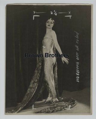 1920s Greenwich Village Follies Dancer Oversized Dbw Photo Edwin Bower Hesser Bb