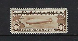 Us C14 1930 Air Mail Graf Zeppelin $1.  30 Cents (brown) Never Hinged