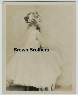 Vintage 1926 Ziegfeld Follies Dancer Mary Eaton " Kid Boots " Oversized Dbw Photo